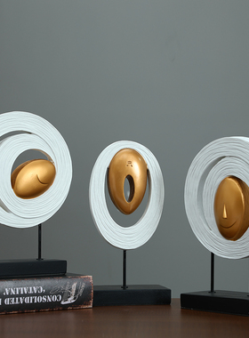 抽象慧眼摆件北欧现代简约家居饰品电视柜玄关摆设工艺品室内装饰