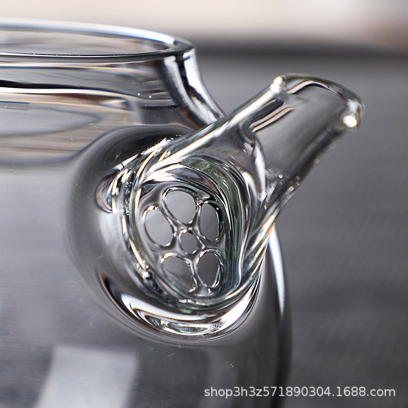 收藏手作玻璃泡茶壶带过滤玻璃绿茶壶小号个人茶壶迷你小壶扎眼壶