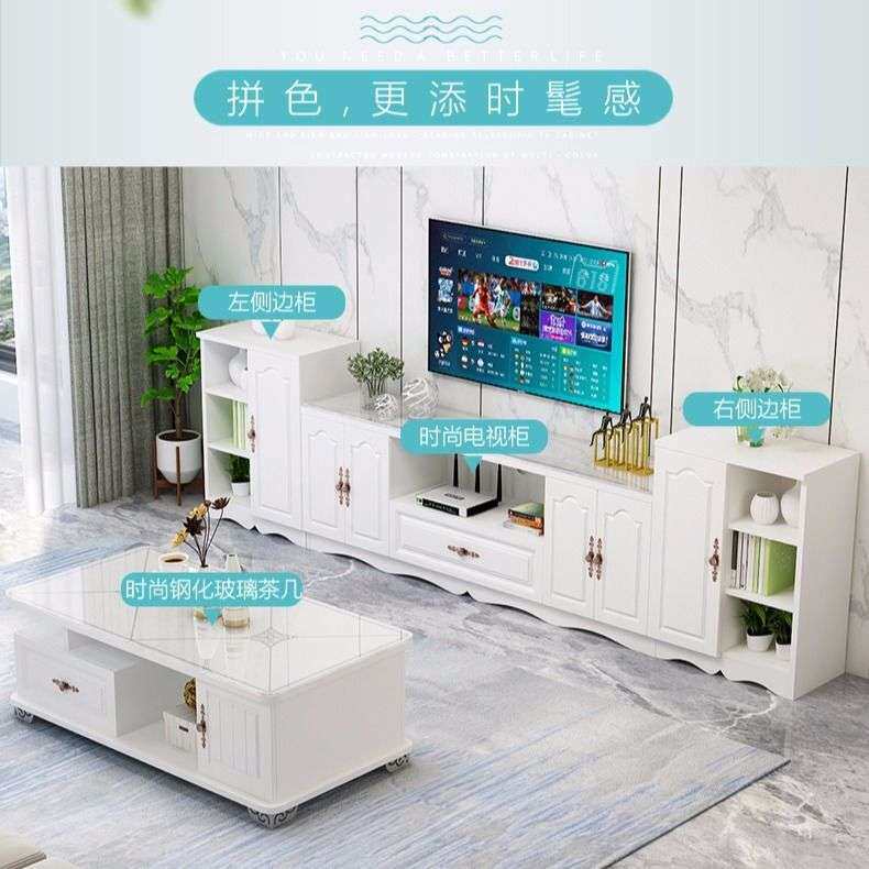 茶几简约现代小户型客厅钢化玻璃欧式简易小茶几圆角家用茶台茶桌