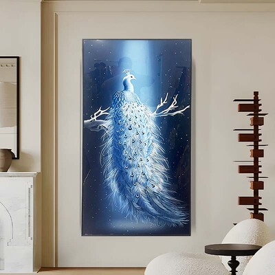 现代晶瓷玄关装饰画铝合