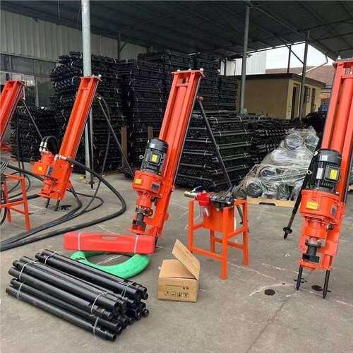 潜孔钻机一体机 100型 钻孔机小型岩石液压边坡支护打孔机虎牌