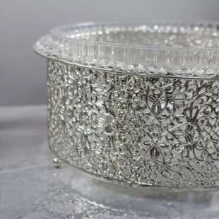 厂家欧式亚克力水晶大尺寸果篮现代创意收纳盒多功能家用客厅茶几