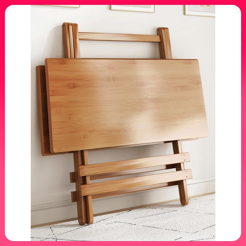 G3YN楠竹折叠桌子餐桌家用小户型饭桌户外便携简易方桌正方形阳台