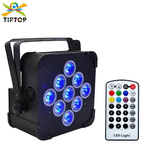 跨境供应舞台照明灯 9x18W高亮度LED灯珠 宽屏无线红外线电池帕灯