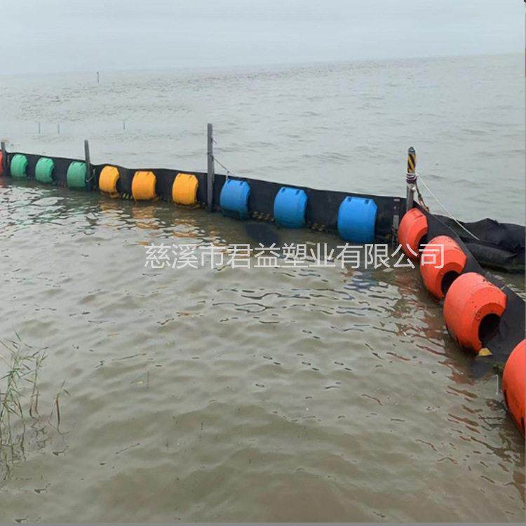 水库库区入口拦污排装置浮筒 夹油布组合的浮筒 组装简方便