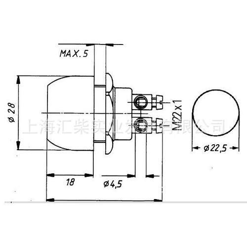 供应海拉6JF 001 571-151,at 24V: 8A按扭开关微型