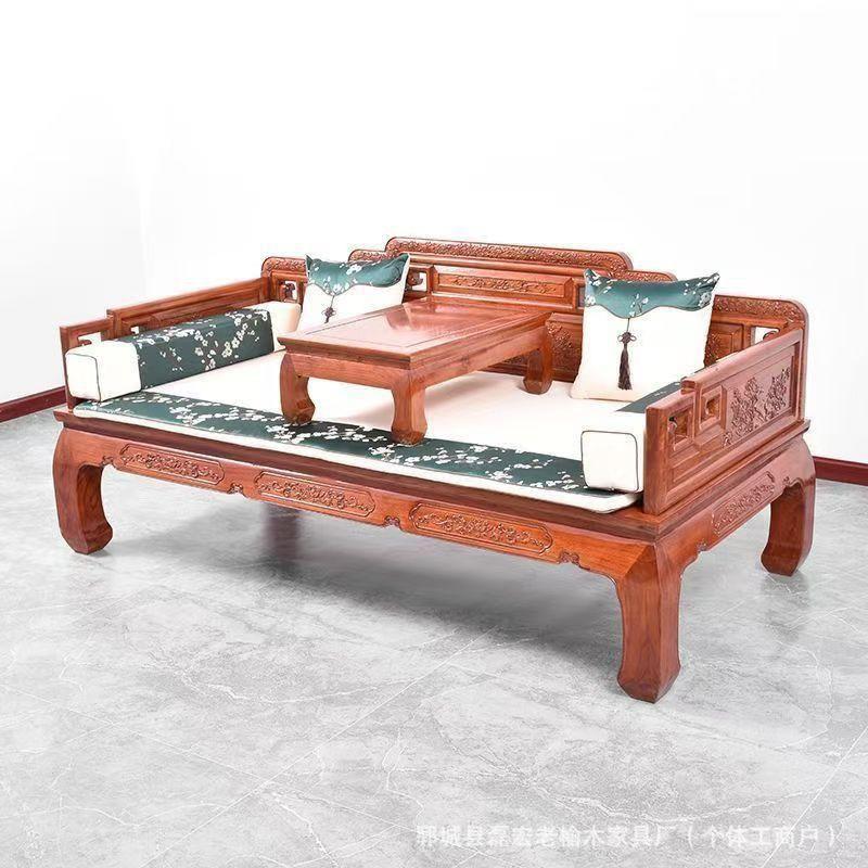 厂家实木罗汉床家用罗汉塌多功能沙发床榻新中式双人贵妃榻