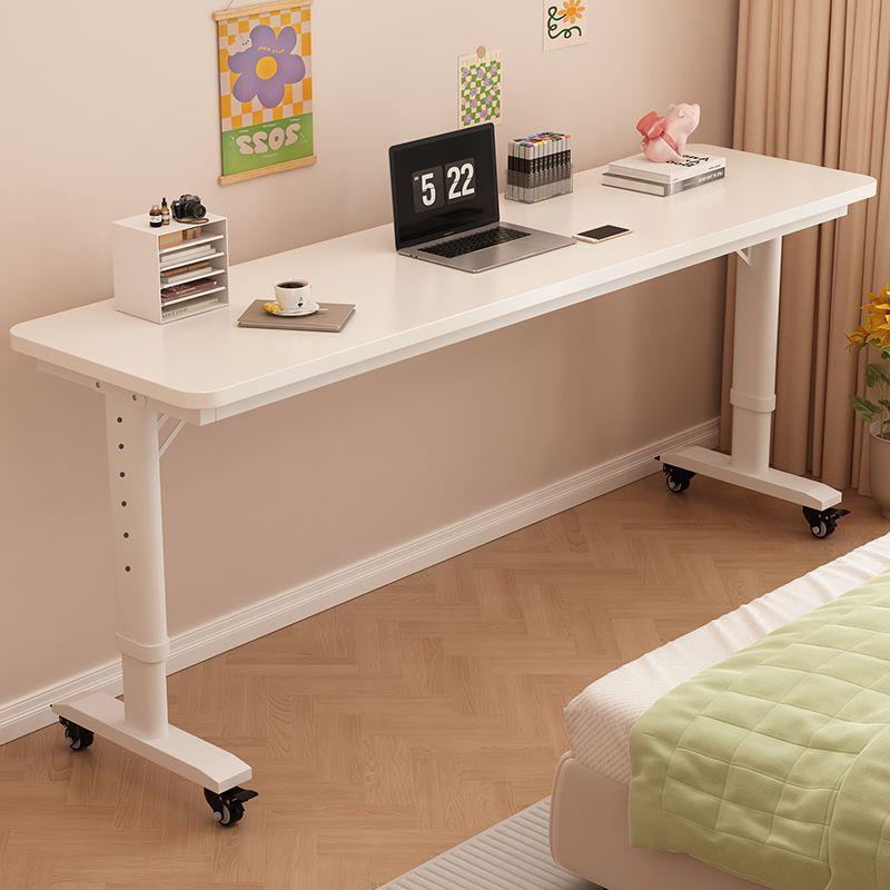 跨床桌懒人写字台床上学习桌床头电脑窄桌可移动升降靠墙长条书桌