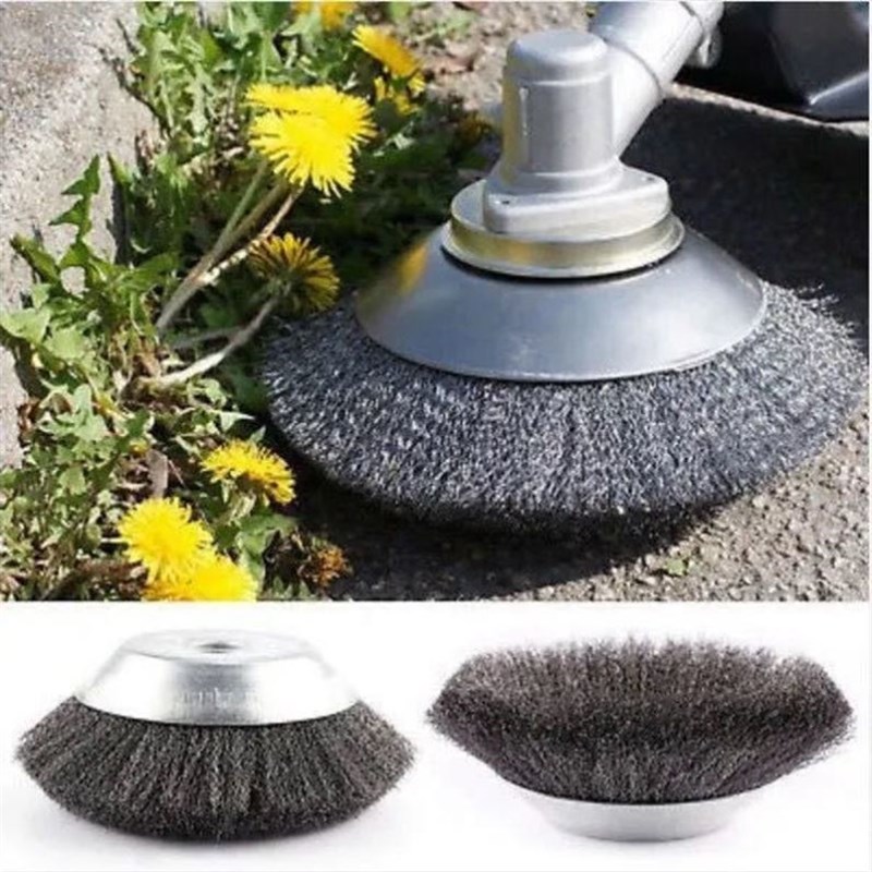 割草机刀片大全割草机碗型钢丝打草轮通用打草头除草盘6寸8寸10寸