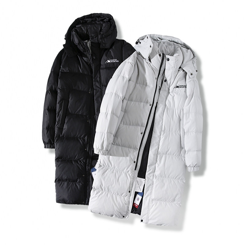 热辐射层情侣过膝长版羽绒服冬季加厚保暖男士连帽纯色防寒外套,男装,羽绒服,淘宝优惠券,粉丝福利购,淘宝优惠卷