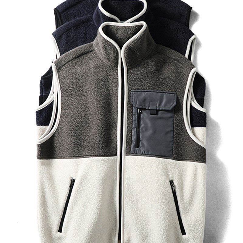 日系复古双面摇粒绒马甲男款秋冬季外穿保暖背心外套外贸男装马甲,男装,常规马甲,淘宝优惠券,粉丝福利购,淘宝优惠卷