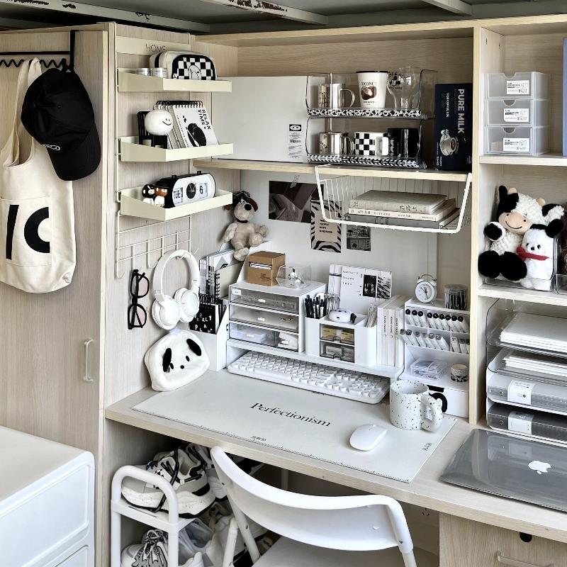 宿舍桌下悬挂置物架学生衣柜侧面收纳神器床头好物女书桌挂篮挂架