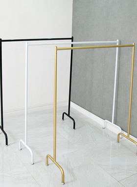 衣架落地式专用简约女童装店展示架装饰单杆摆地摊晾晒挂衣服货架