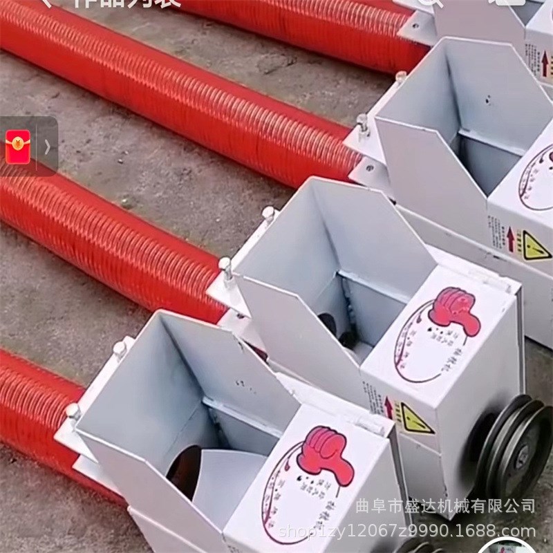 牛筋软管自吸式稻谷小麦抽粮机可以弯曲单人操作吸粮机抽灰机