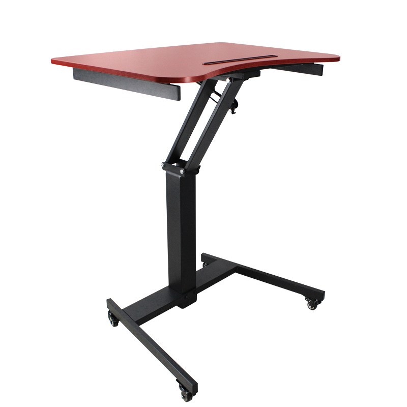 卓涵升降电脑桌办公演讲台站立式工作台可移动家用电脑桌