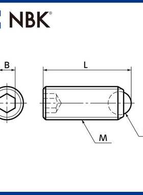 NBK SCSS-CE夹紧螺丝特殊材质整球型 陶瓷球不锈钢 机械厂家
