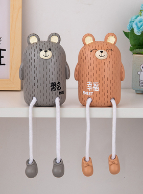 客厅电视酒柜家居墙上置物架装饰品小摆件吊脚娃娃工艺Z品摆设创