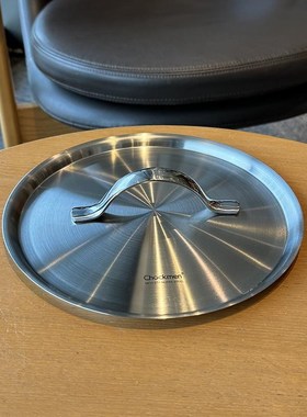 卓德铭全钢盖1g8/10不锈钢锅盖奶锅汤锅内嵌下沉盖子提手盖16-24c