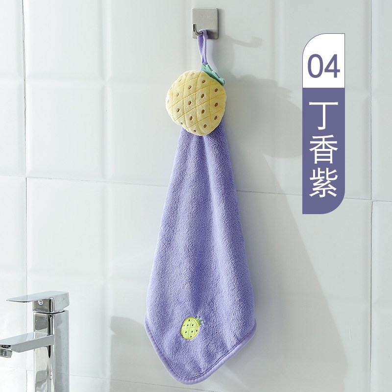 厨房擦毛巾挂式加厚大号超强吸水不易掉毛可N爱卫生间速干擦手神