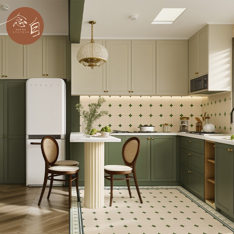 法式厨房 复古拼k花瓷砖餐厅咖啡店铺卫生间花砖阳台玄关厕所地砖