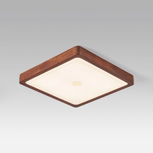 包安装新中式复古主卧室灯沙比利木客厅书房灯实木玄关阳台吸顶灯