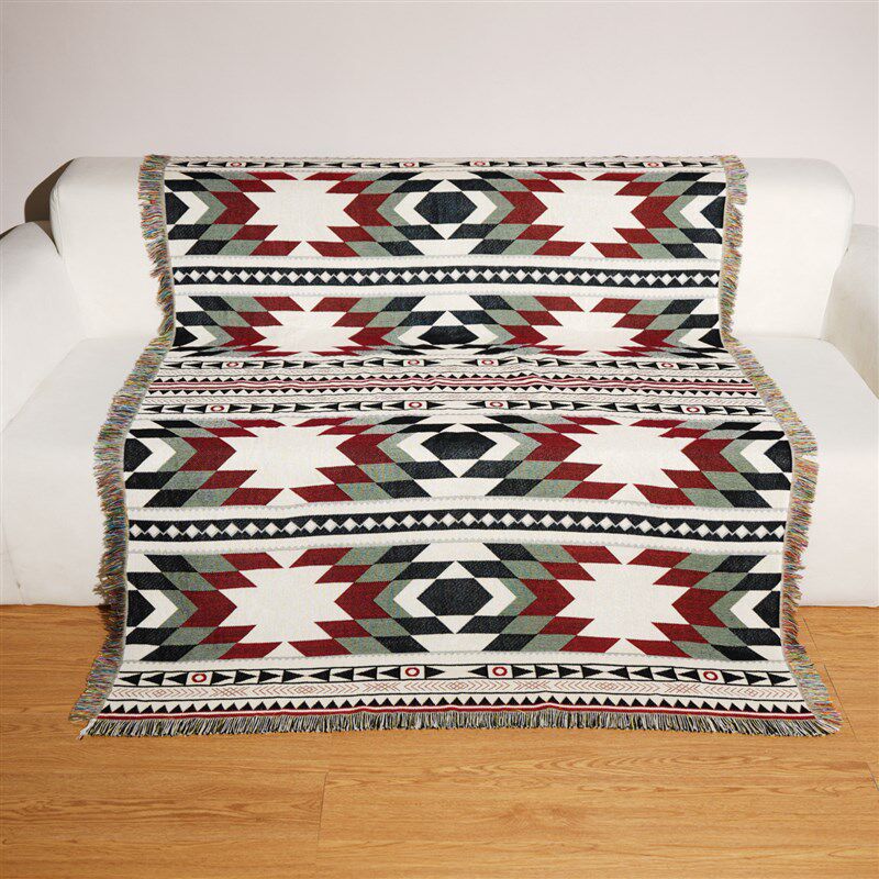 提花毯子加厚全盖沙发毯防猫抓沙发巾午睡盖毯防潮野餐垫