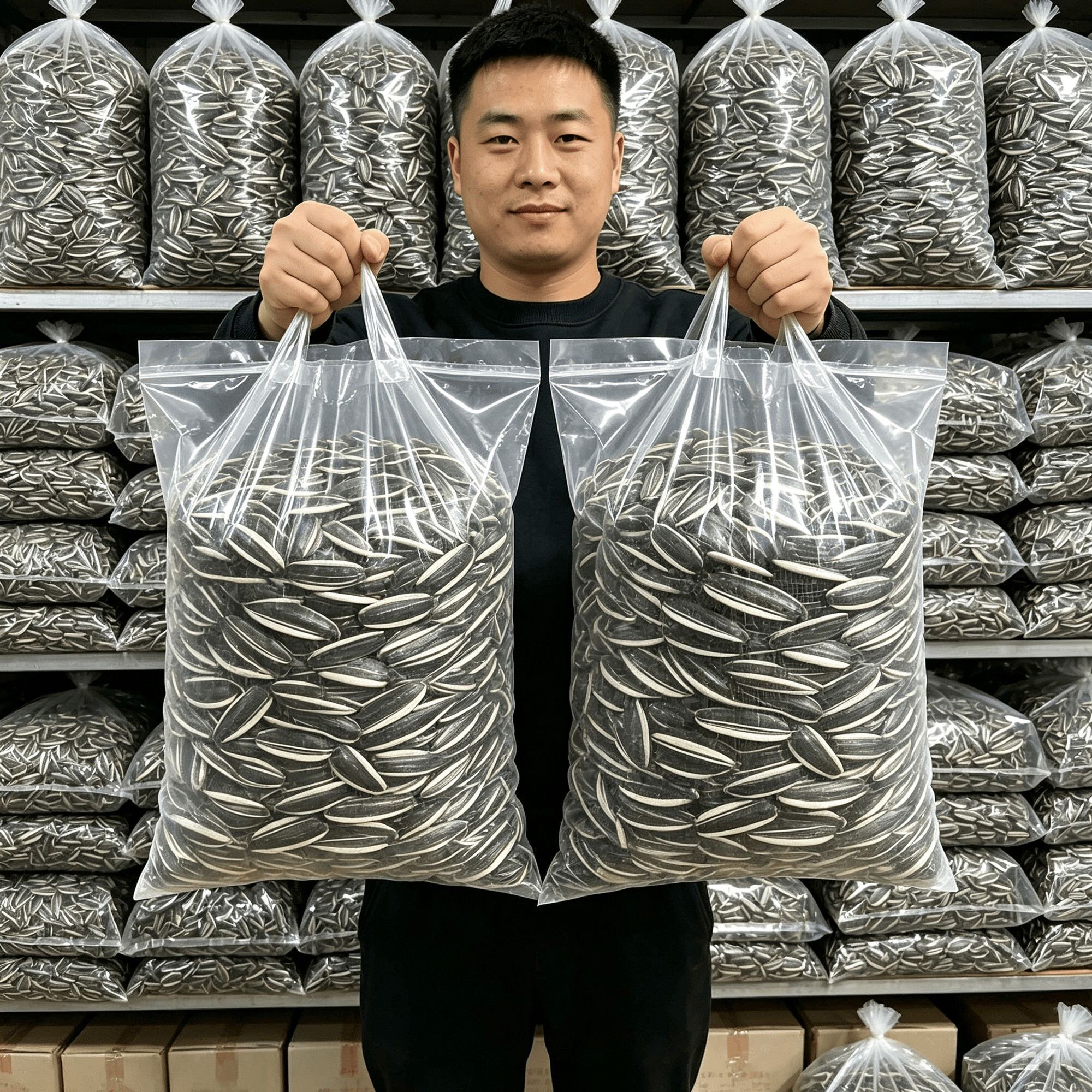 【5斤超划算】原味熟瓜子内蒙古瓜子葵花籽大颗粒生熟可选散装袋