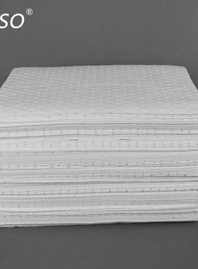 工业吸油棉复合压点吸附棉pp吸油毡化学品白色只吸油吸油垫