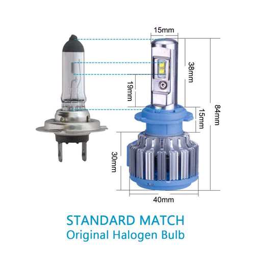 厂家直供新款T1 LED汽车大灯超亮H1H4H790056H11前照远近光车灯