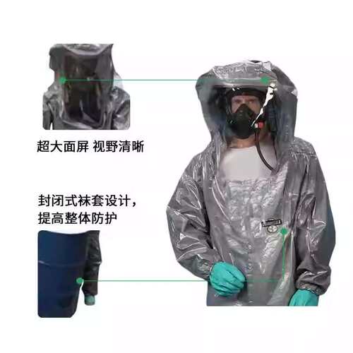 雷克兰 CT3S450G 凯麦斯3呼吸器内置式防护服带手套封闭式袜套