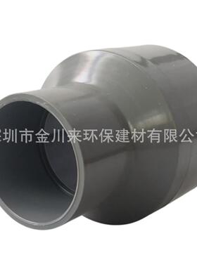 南亚灰色UPVC大小头 DN200*100异径接头 PVC200*110异径直接