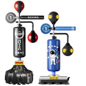 hvW拳击反应靶家用立式 儿童运动沙袋成人旋转靶跆拳道训练器材不