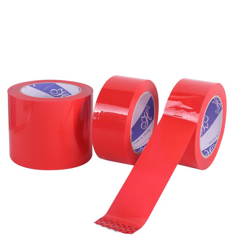 红色胶带宽.///快递封箱打包装封装封口胶布封箱胶纸整箱