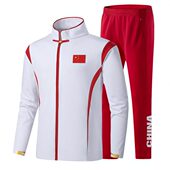 中国徒步长袖 工间操运动服男操比赛服队广播外套广场舞体操健身女