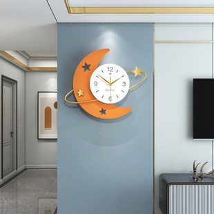 饰轻奢网红时钟挂 挂表创意装 现代简约a钟表挂钟客厅2025新款 个性