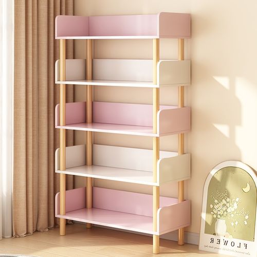 简易书架置物架落地客厅靠墙一体收纳架子储物柜卧室学Y生家用书
