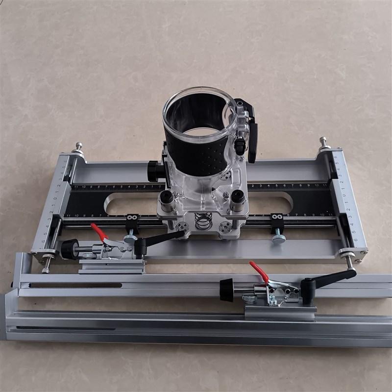 隐形合页十字g铰链开槽器铝合金门窗锁孔开孔器隐形拉手二合一开