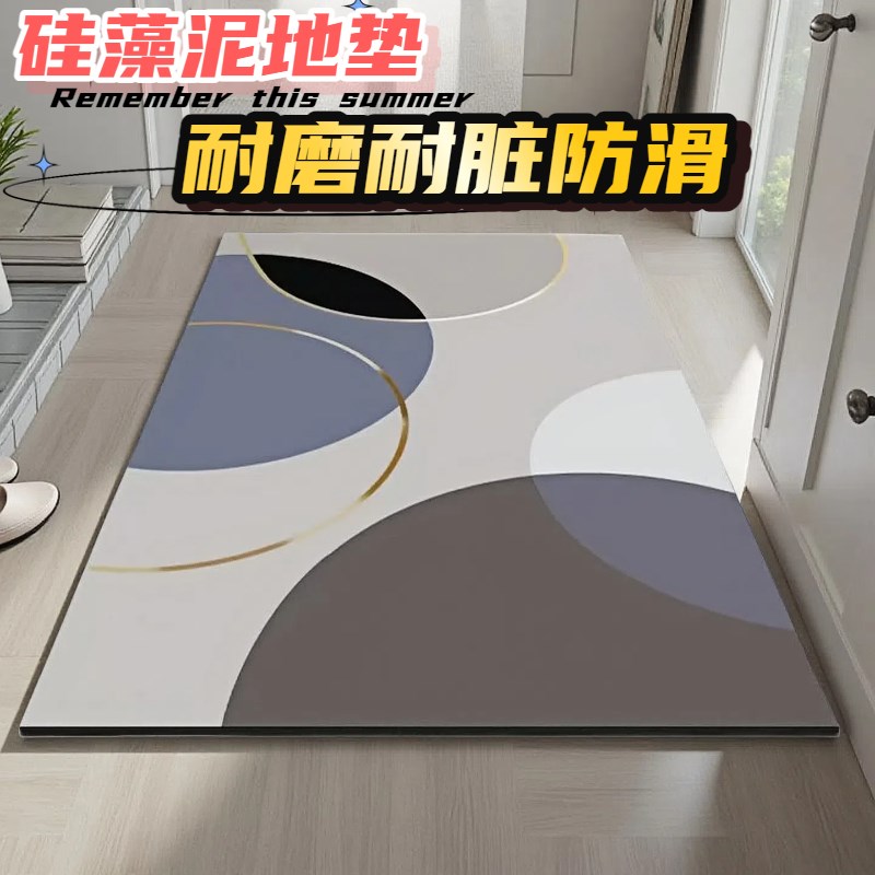 硅藻泥入户门地垫耐脏耐磨大门z口地垫门口地毯家用防滑强吸水地