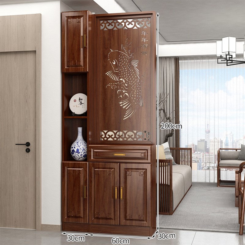 屏风隔断客厅20k24新款玄关柜入户正对大门遮挡简约现代新中式柜