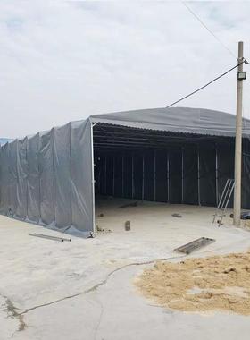 建桥生产箱梁加温保温篷布 移动式伸缩棚 桥梁蒸汽养护篷