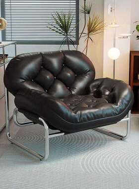 fLE懒人沙发家用午休客厅休闲单人沙发椅卧室小户型阳台中古风格