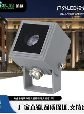 鸿麟厂家推出新款正方形小射灯LED1W3W适用安装绿化园林草坪投射