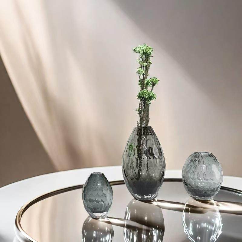 创意切面玻璃花瓶家居样板房软装设计摆件现代装饰简约工艺品,标准件/零部件/工业耗材,车间地垫,淘宝优惠券,粉丝福利购,淘宝优惠卷