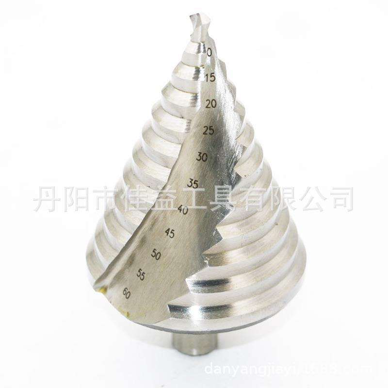 厂家螺旋槽阶梯钻不锈钢打孔工具宝塔钻6-60mm扩孔钻开孔器