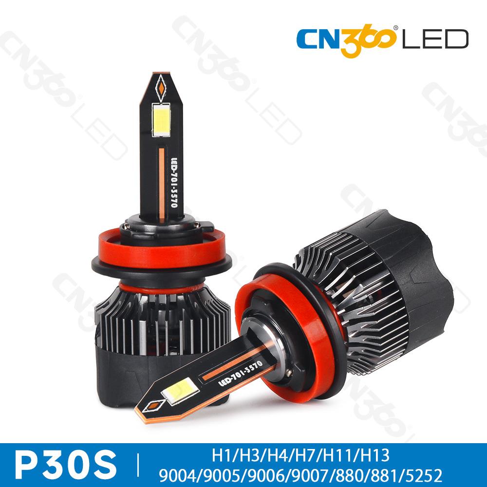 cn360 P30S款65W直插式led汽车大灯远近光灯H4/H7/880/5202外贸款