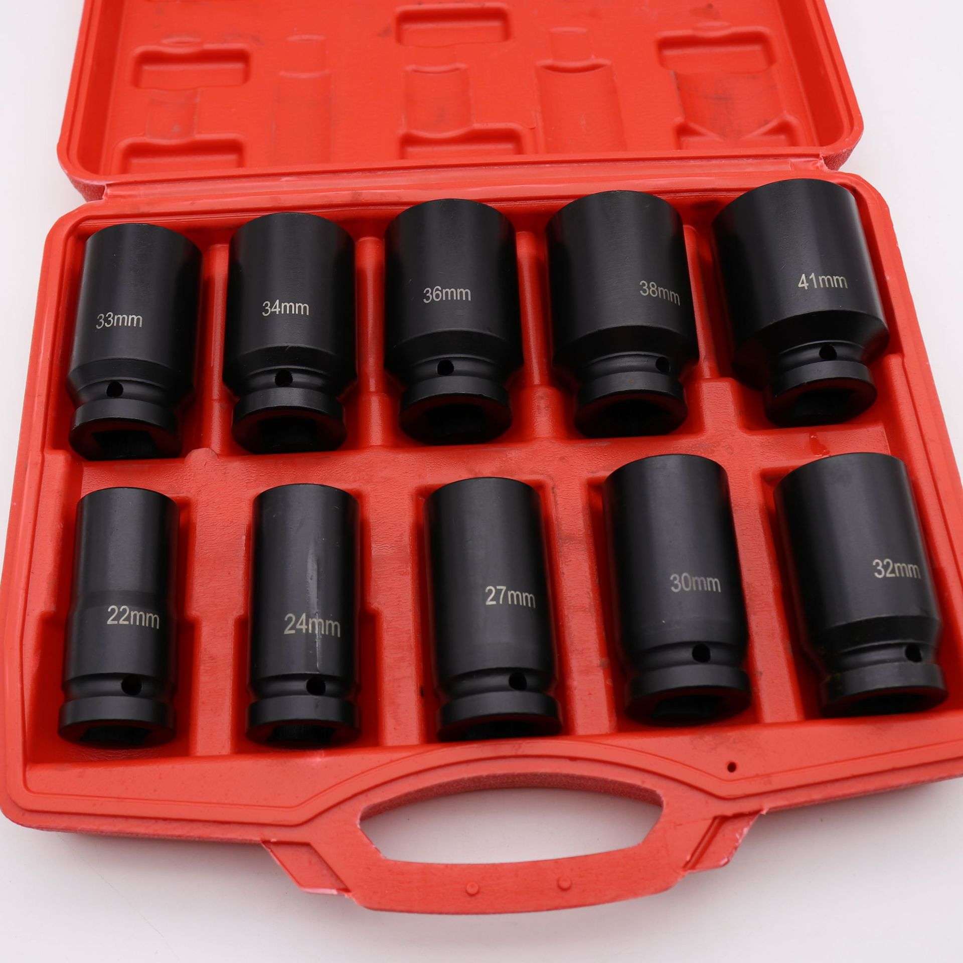 3/4 10件套大风炮加厚六角套筒六角加厚套筒气动板子专用套筒重型