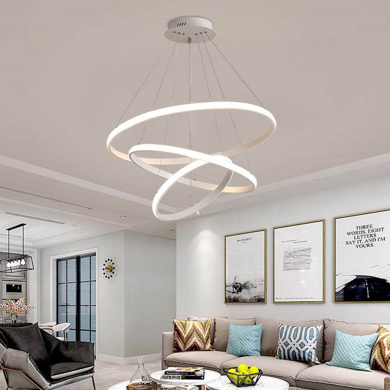 北欧吊灯 客厅现代简约灯饰个性餐厅吧台圆形大厅顶灯led网红灯具