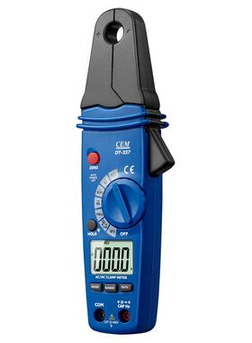 CEM华盛昌DT-337高精度1mA专业交直流钳型表小电流钳口2档位4/80A
