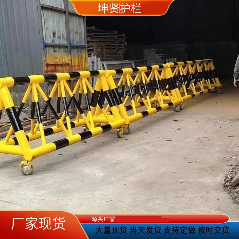 移动防撞拒马护栏 加油站挡车器 拒马路障栏杆门口安全拦车防护栏
