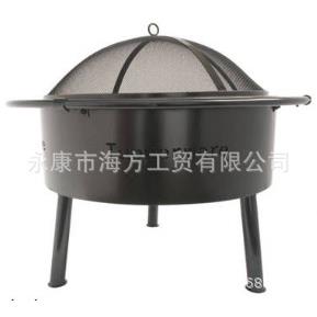 厂家直销出口北美星月暖炉黑色不沾漆圆形网格炉家用木炭烧烤炉